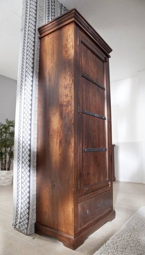 Schrank holz dunkel massiv - schrank,